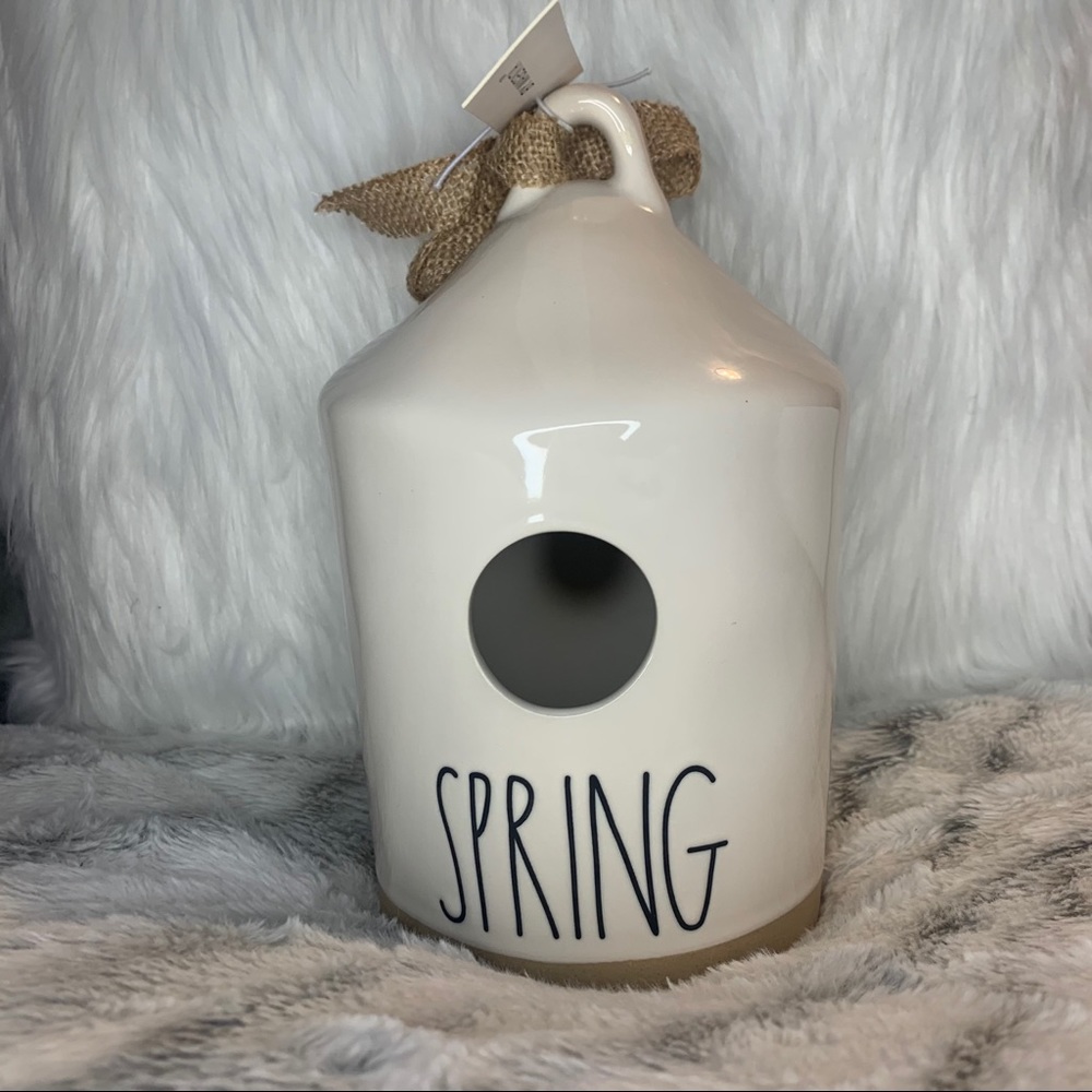 Rae Dunn Ceramic Birdhouse “Spring”